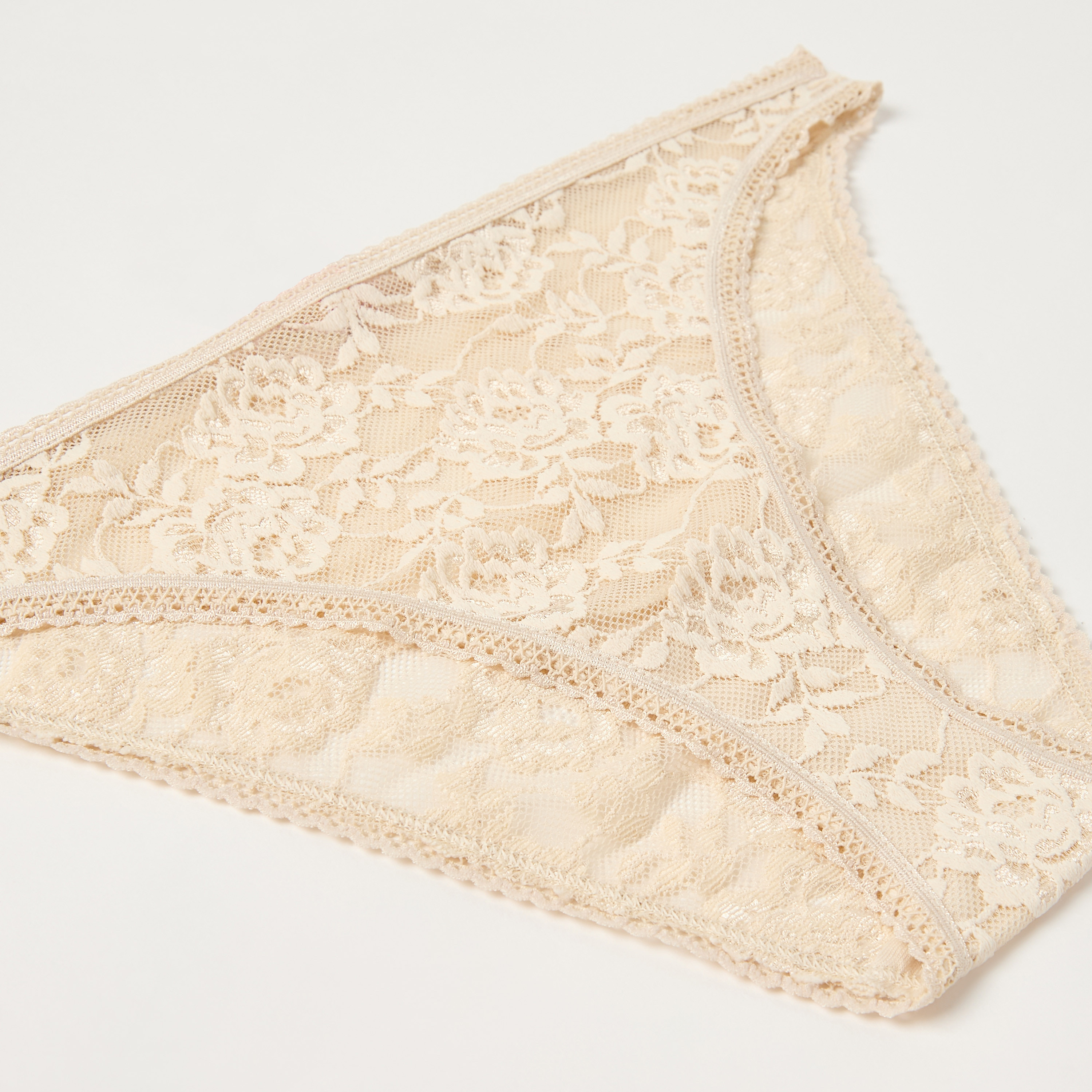 سروال داخلي بكيني بخصر مطاطي ودانتيل من لا سنزا-women-clothing-lingerie-panties-image-18
