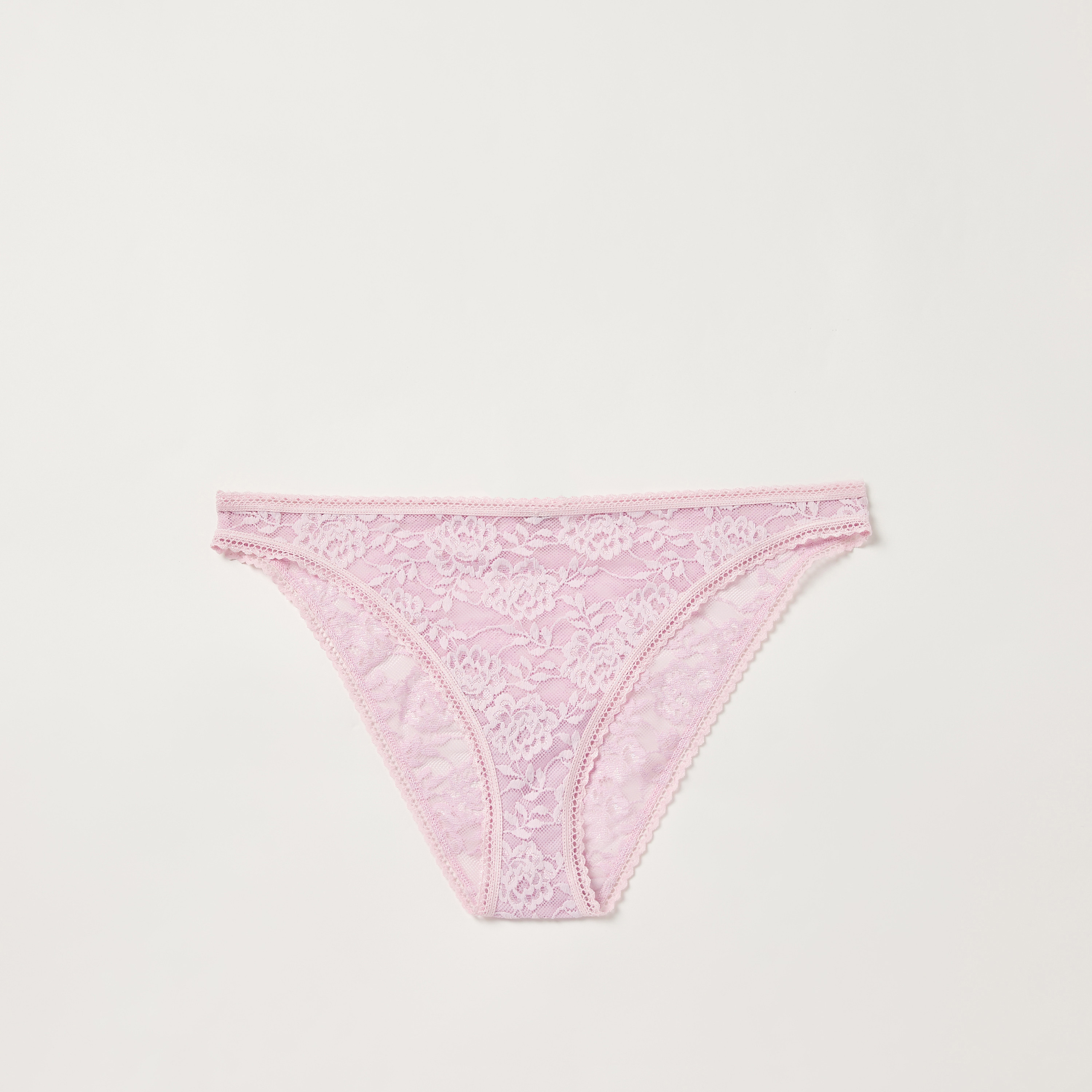 La Senza Lace Detail Bikini Briefs with Elasticated Waistband-women-clothing-lingerie-panties-image-5