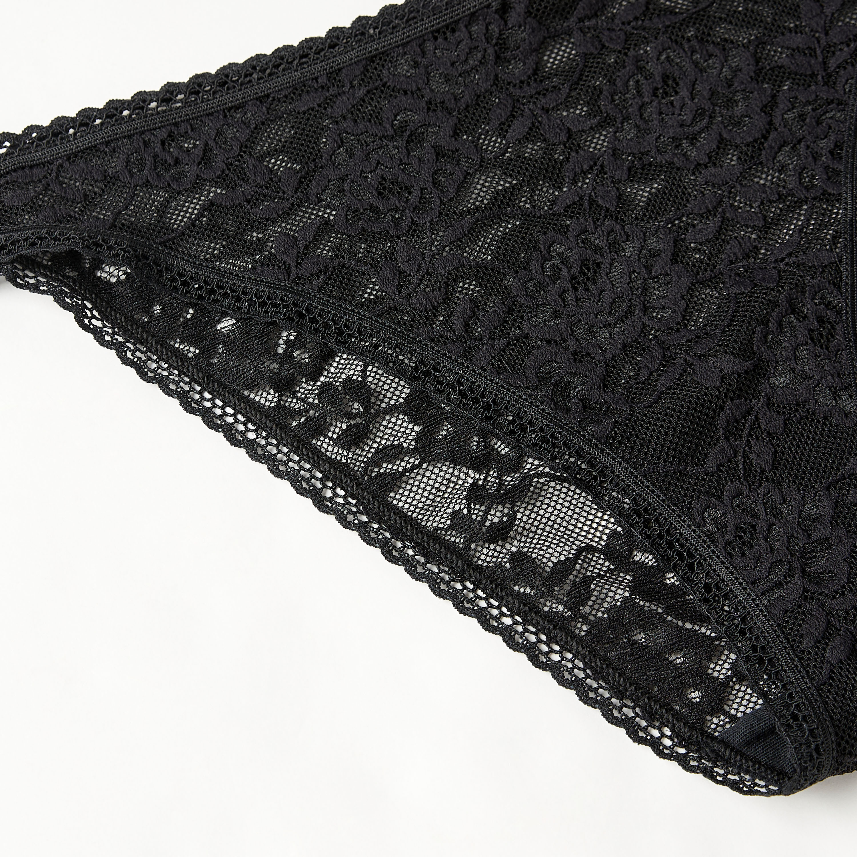سروال داخلي بكيني بخصر مطاطي ودانتيل من لا سنزا-women-clothing-lingerie-panties-image-6