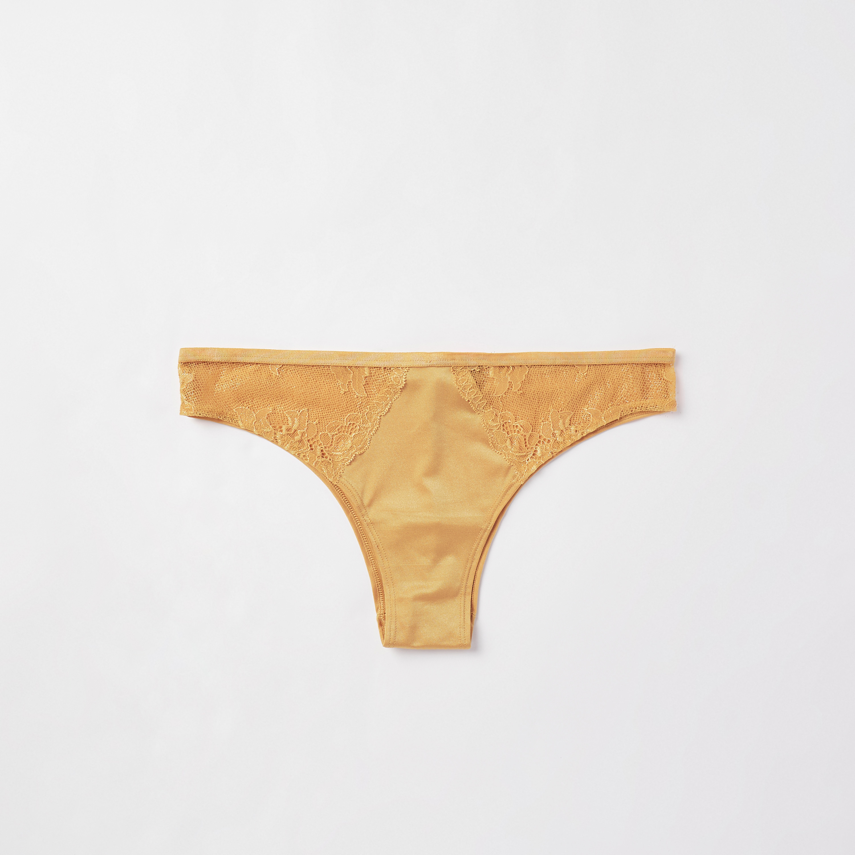 سروال داخلي سادة بدانتيل وخصر مطّاطي من لا سنزا-women-clothing-lingerie-panties-image-5
