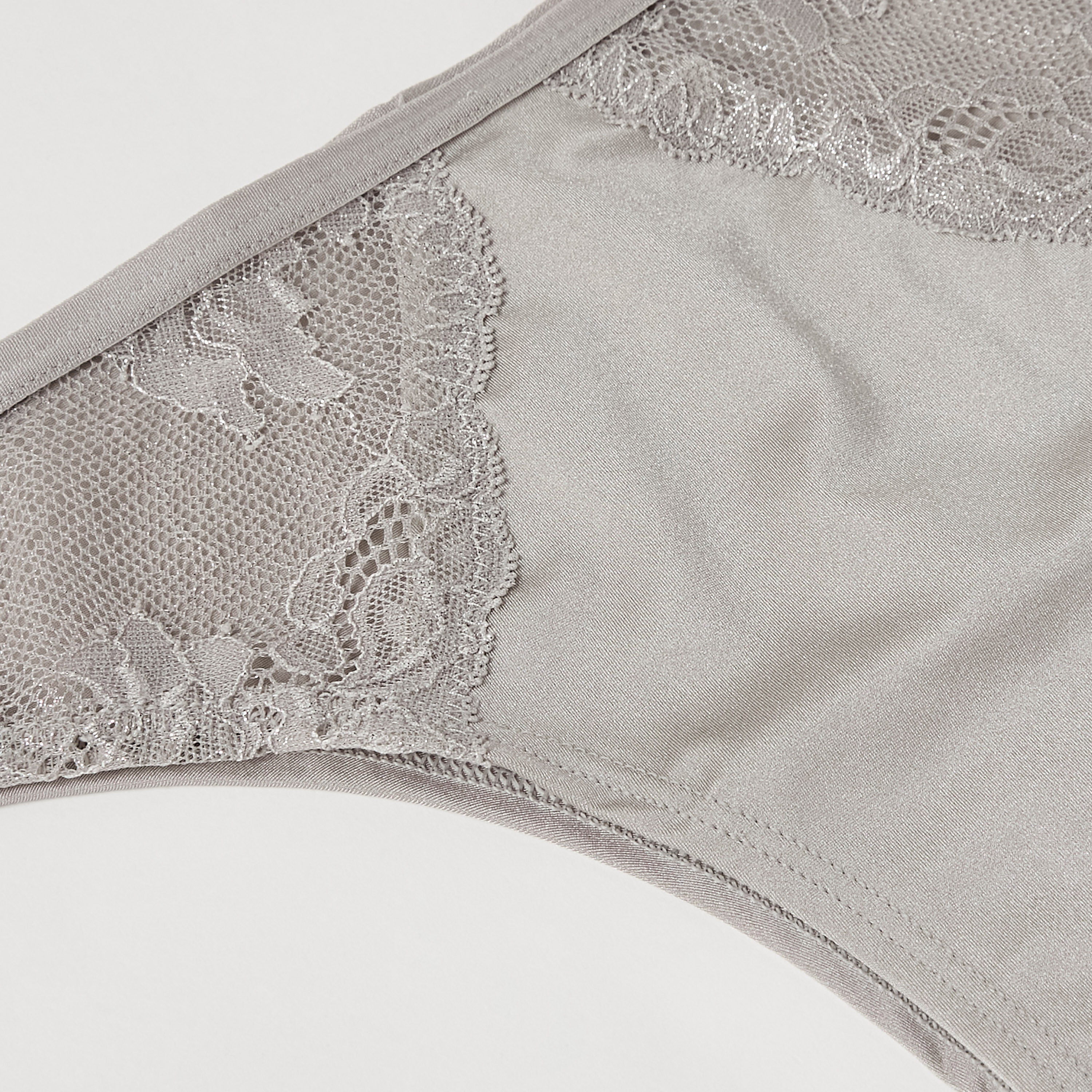 سروال داخلي سادة بدانتيل وخصر مطّاطي من لا سنزا-women-clothing-lingerie-panties-image-12