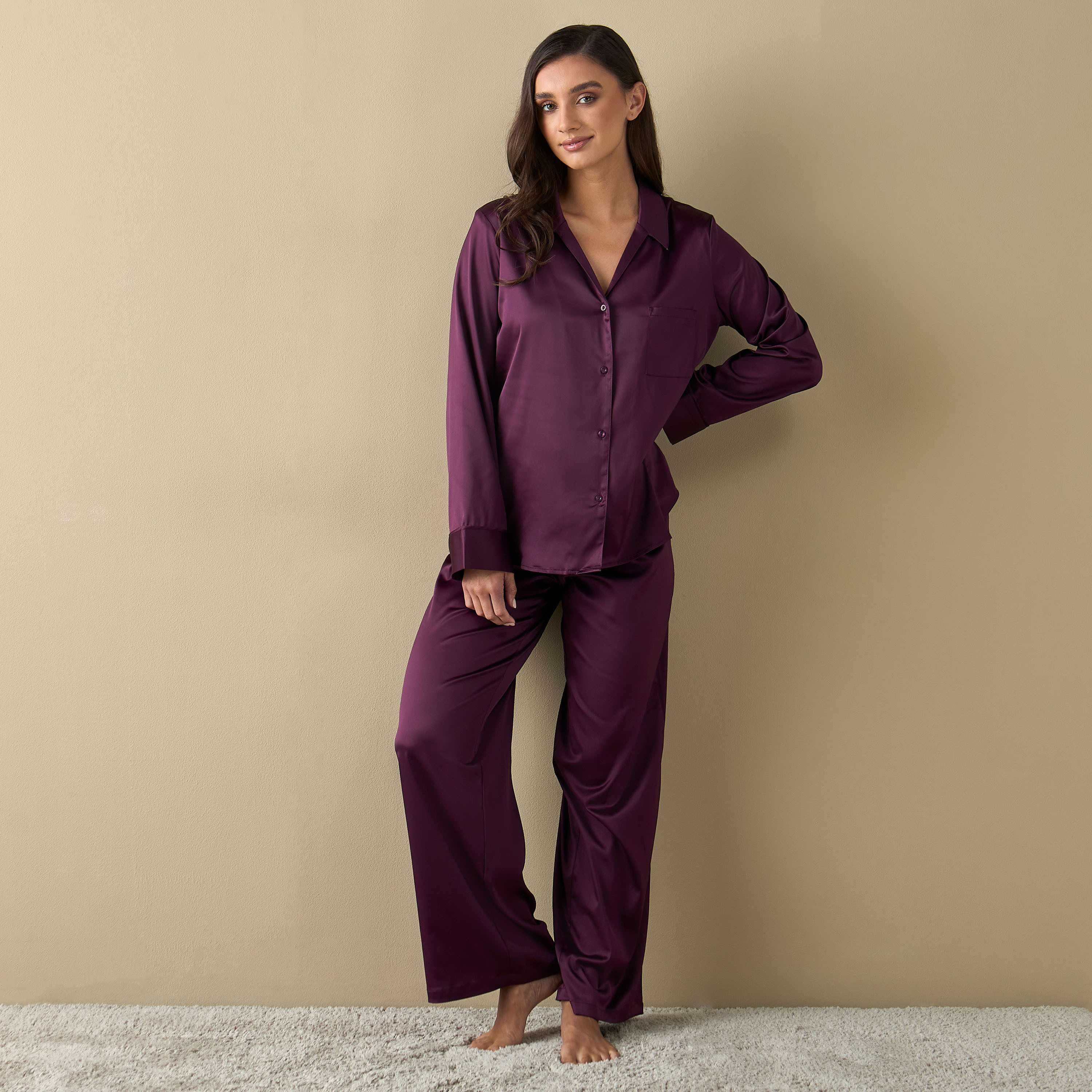 Buy Women s La Senza Solid Pyjamas with Drawstring Closure Online Centrepoint UAE