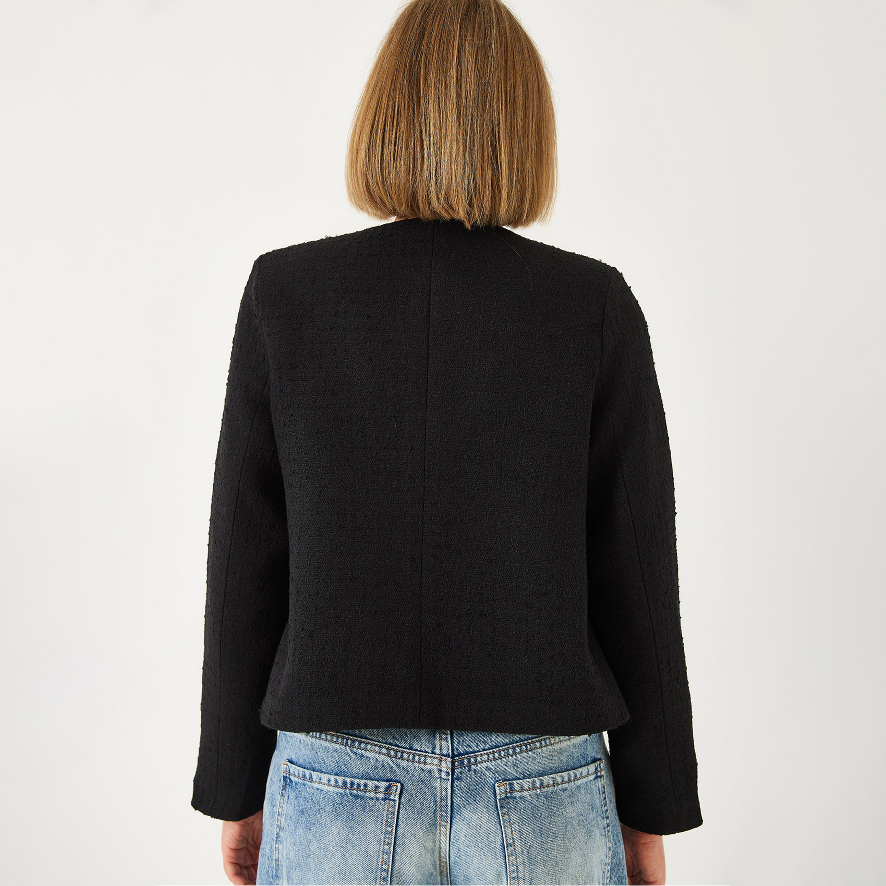 Bianco Lucci Black Women's Jacket-women-winterwear-coatsandjackets-jackets-image-3