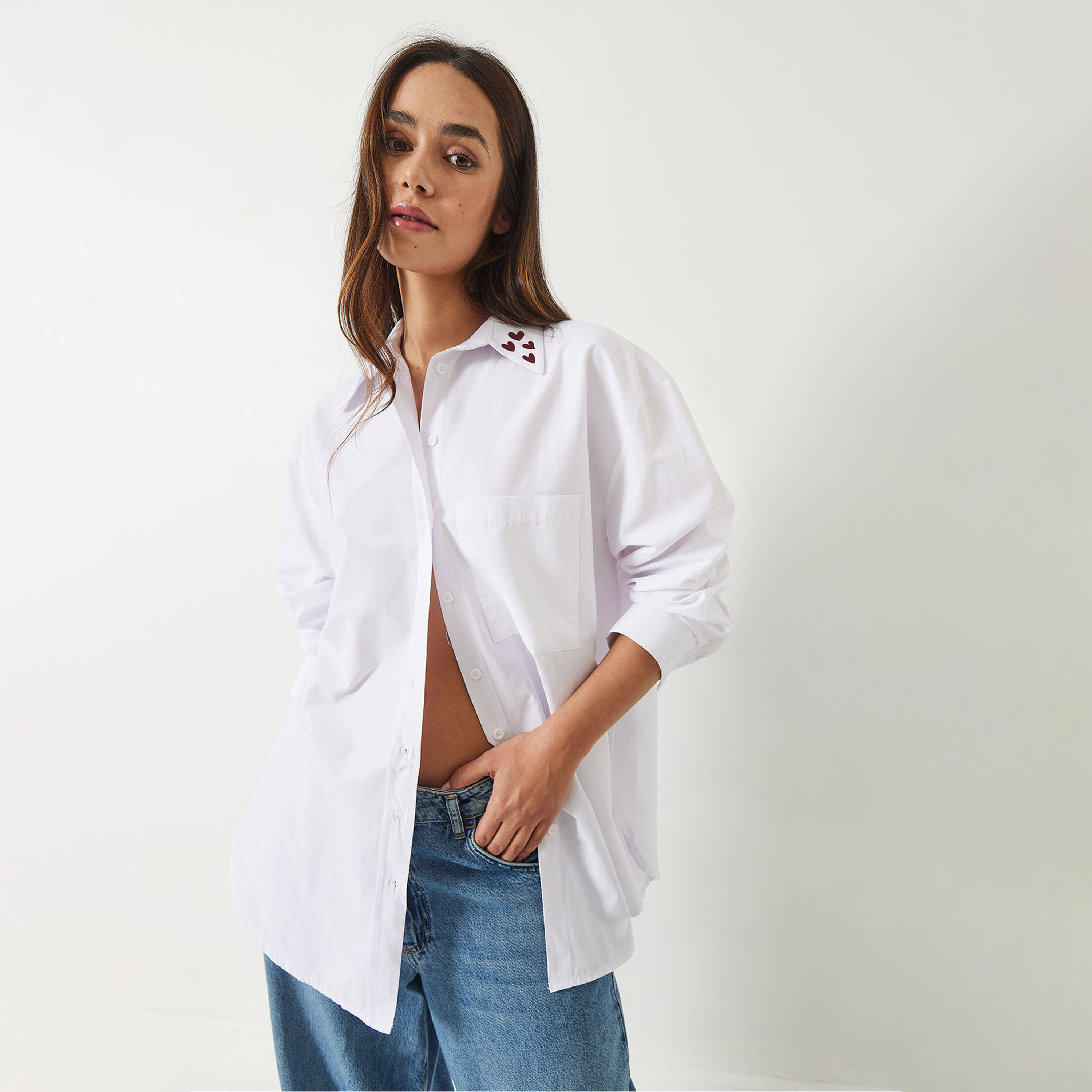 Bianco Lucci Collared White Women's Shirt-women-clothing-shirtsandblouses-shirts-image-6