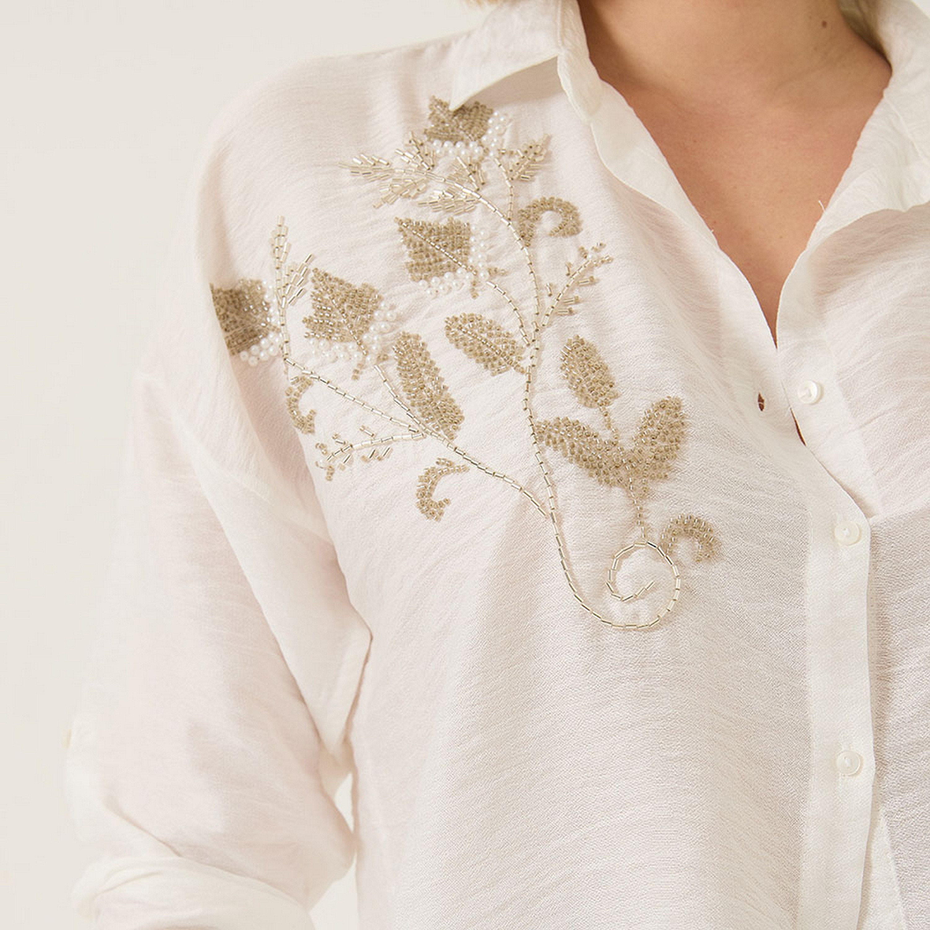 قميص نسائي مزين بالخرز، بأكمام منسدلة من بيانكو لوتشي-women-clothing-shirtsandblouses-shirts-image-8