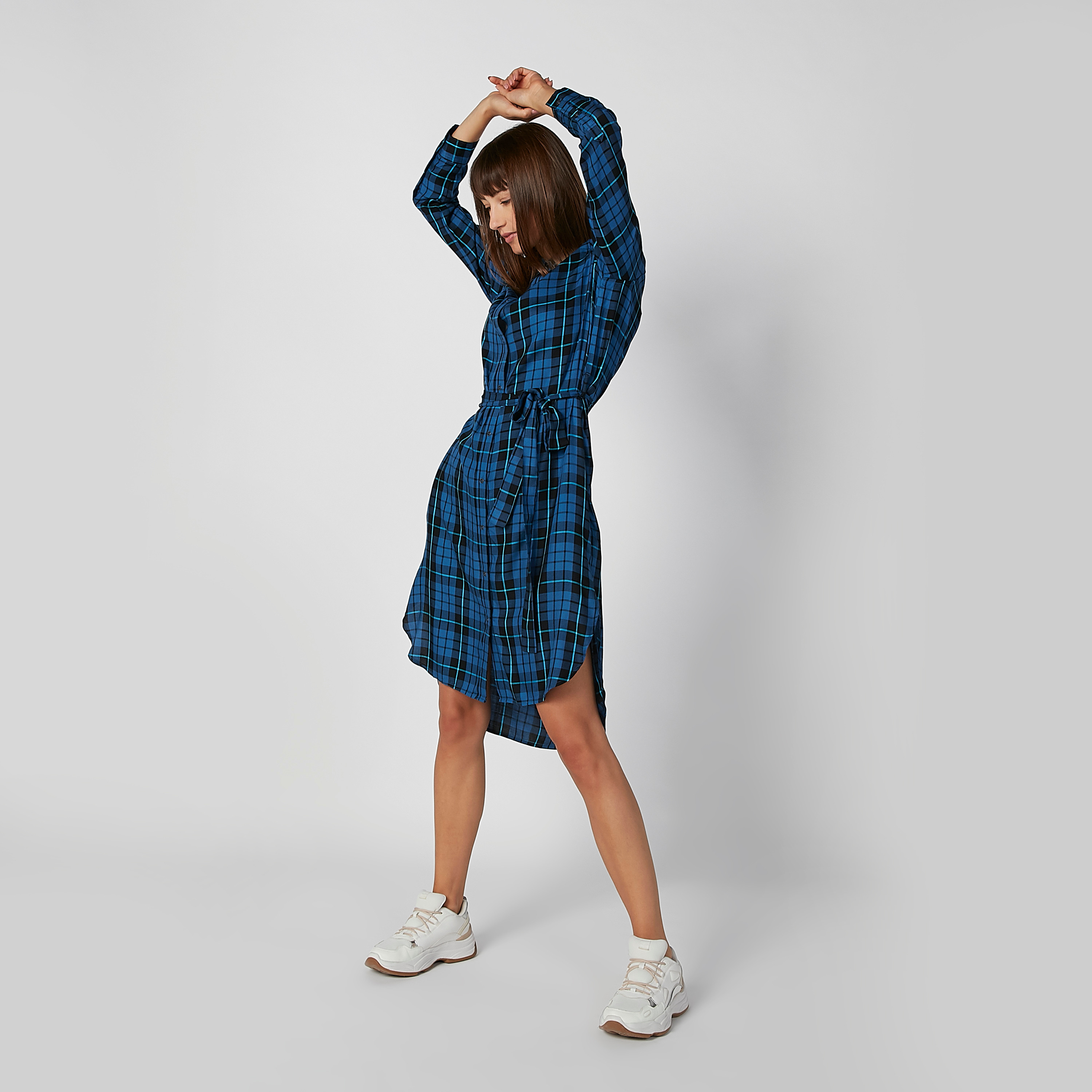 Tartan cheap shirt dress