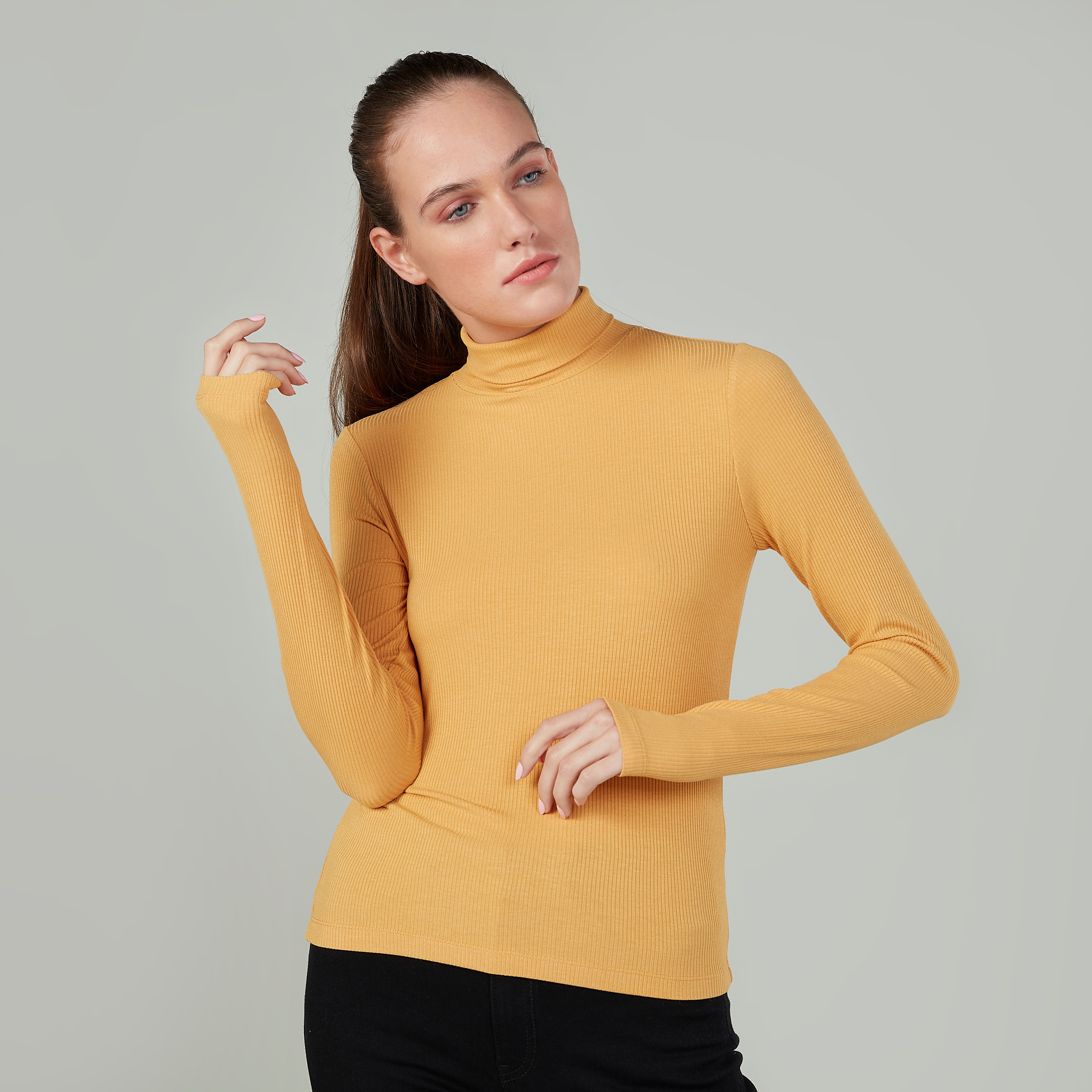 Slim fit turtleneck store shirt