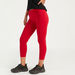Solid Cropped Leggings with Elasticated Waistband-Leggings-thumbnail-0