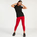 Solid Cropped Leggings with Elasticated Waistband-Leggings-thumbnail-1