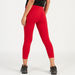 Solid Cropped Leggings with Elasticated Waistband-Leggings-thumbnailMobile-2