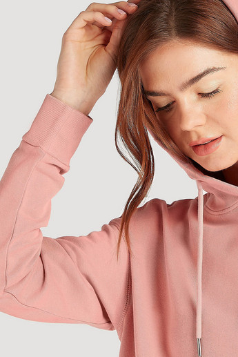 Sustainable Solid Hoodie with Long Sleeves