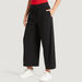 Solid Flexi Waist Flared Pants with Elasticised Waistband-Pants-thumbnailMobile-5