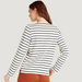 Striped T-shirt with Long Sleeves and Boat Neck-T Shirts-thumbnailMobile-3
