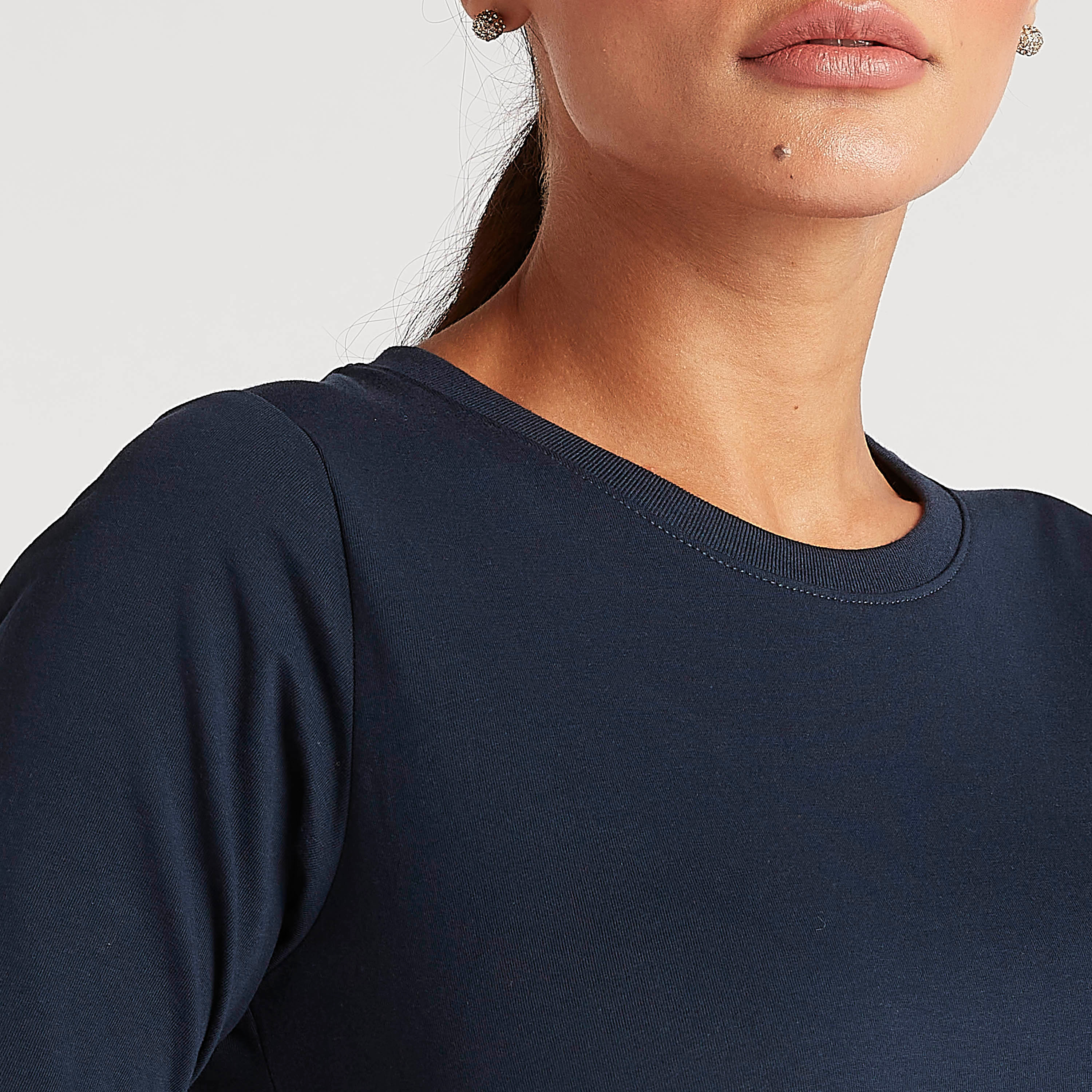 Solid Tunic with Short Sleeves and Pockets-women-clothing-dresses-image-3