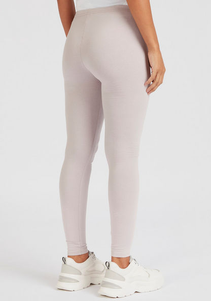 Solid Leggings with Elasticised Waistband