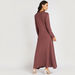 Solid Maxi Dress with Long Sleeves-Dresses-thumbnail-3