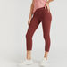Solid Cropped Leggings with Elasticated Waistband-Leggings-thumbnail-0