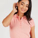 Solid Polo T-shirt with Cap Sleeves-Polos-thumbnailMobile-4