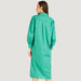 Solid Long Sleeve Shirt Dress with Slit and Pockets-Dresses-thumbnail-3