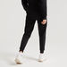 Solid Mid-Rise Joggers with Drawstring Closure and Pockets-Joggers-thumbnail-3
