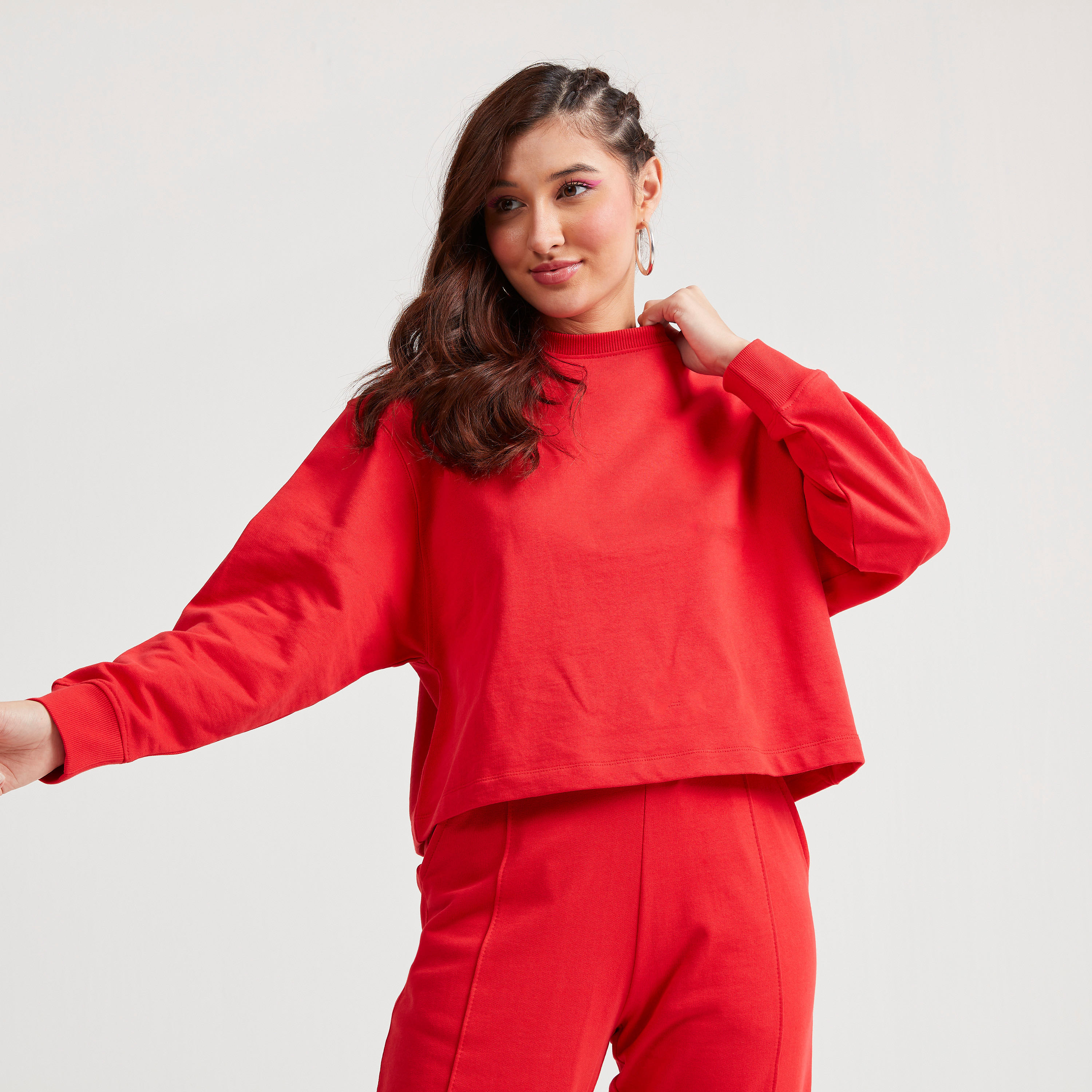 سويت شيرت سادة بياقة ضيّقة وأكمام طويلة-women-clothing-hoodiesandsweatshirts-sweatshirts-image-11
