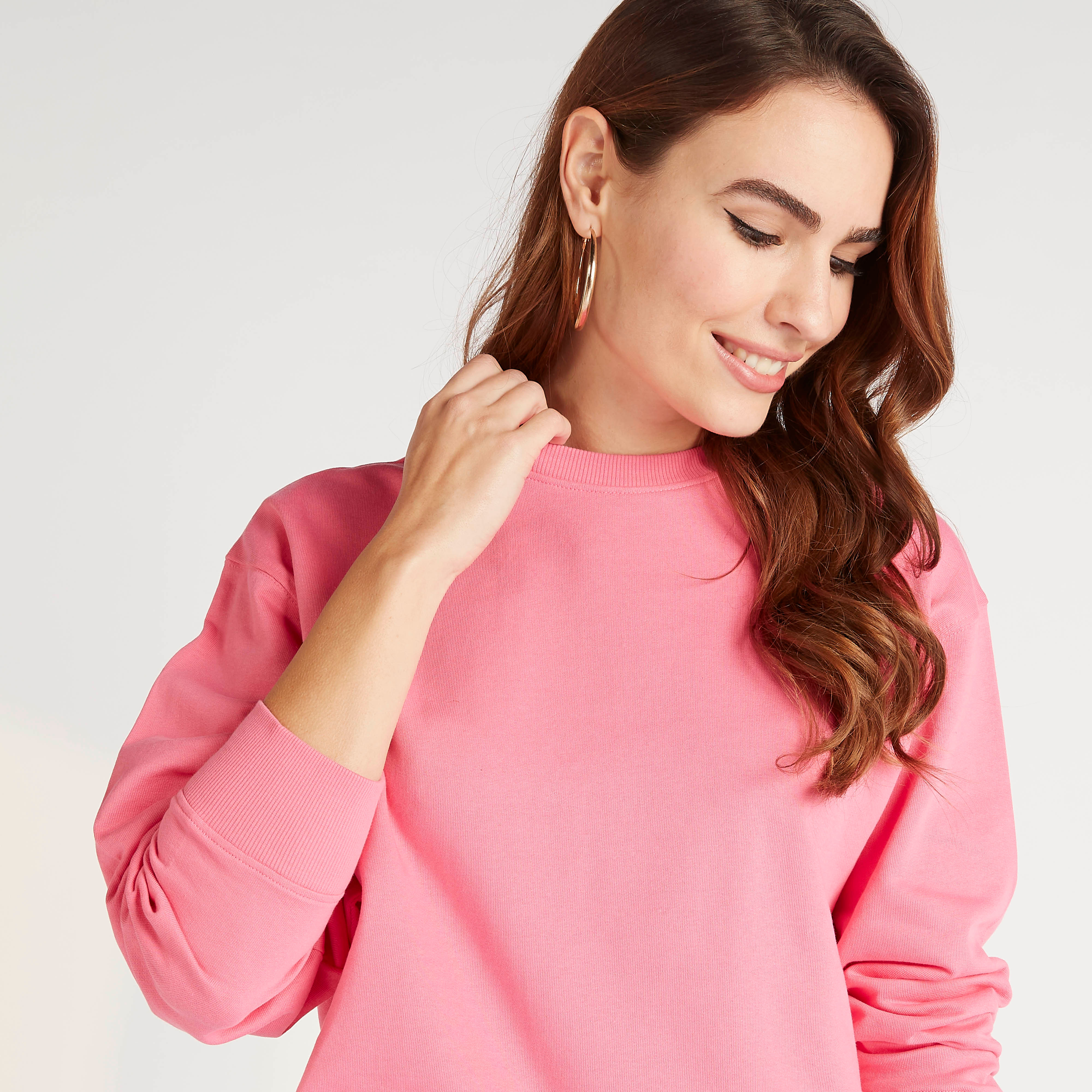 سويت شيرت سادة بياقة ضيّقة وأكمام طويلة-women-clothing-hoodiesandsweatshirts-sweatshirts-image-7