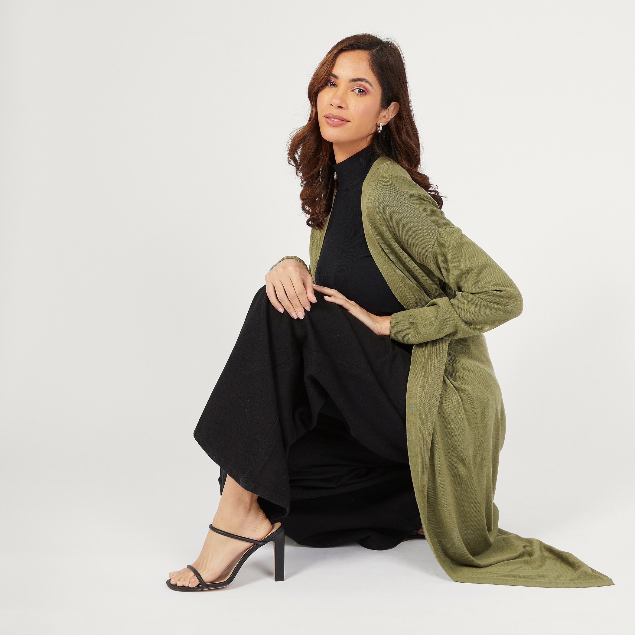 Solid Longline Shrug with Long Sleeves-women-winterwear-cardigansandjumpers-cardigans-image-6