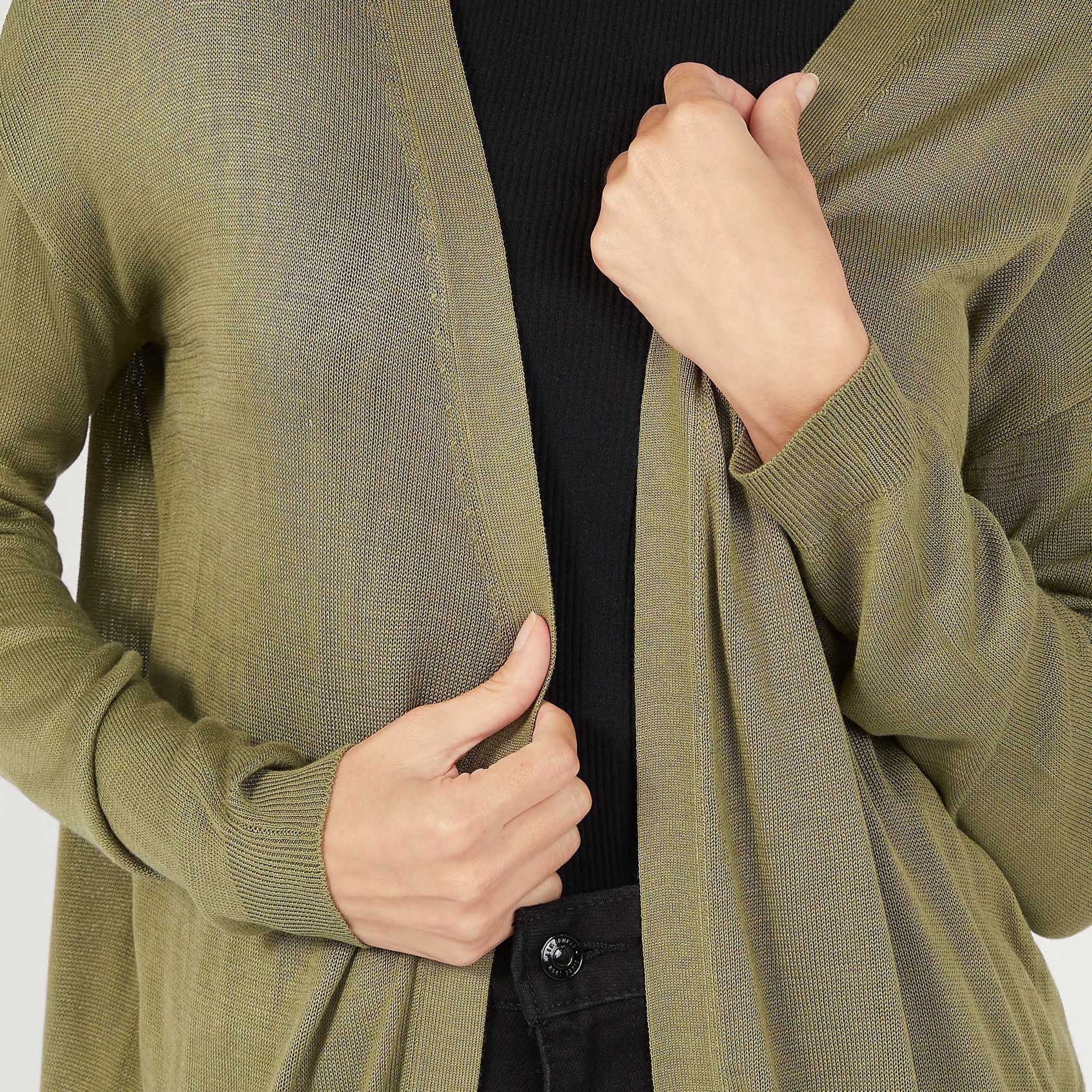 Solid Longline Shrug with Long Sleeves-women-winterwear-cardigansandjumpers-cardigans-image-7