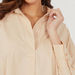 Solid High Low Shirt Tunic with Button Closure and Long Sleeves-Shirts & Blouses-thumbnailMobile-4