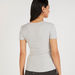 Textured Round Neck T-shirt with Short Sleeves-T Shirts-thumbnailMobile-3
