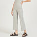 Textured Mid-Rise Pants with Elasticated Waistband-Pants-thumbnailMobile-1