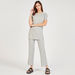Textured Mid-Rise Pants with Elasticated Waistband-Pants-thumbnail-4