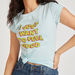 Typographic Print Crew Neck T-shirt with Short Sleeves-T Shirts-thumbnail-2