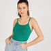 Solid Scoop Neck Tank Top with Spaghetti Straps-Vests-thumbnail-2