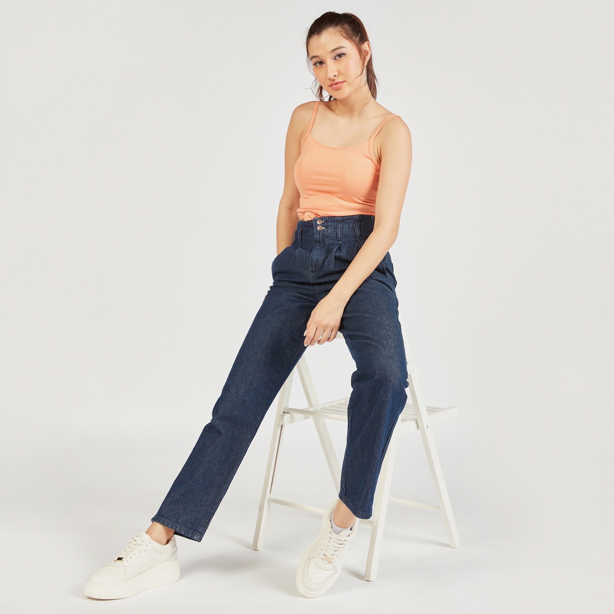 Solid Camisole with Scoop Neck and Spaghetti Straps-women-clothing-tshirts-image-10