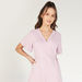 Solid Wrap Dress with Short Sleeves and Tie-Up-Dresses-thumbnail-2