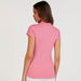 Solid Polo T-shirt with Cap Sleeves-Polos-thumbnail-3