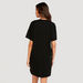 Solid Mini Crew Neck T-shirt Dress with Short Sleeves and Pockets-Dresses-thumbnailMobile-3
