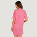 Solid Mini Crew Neck T-shirt Dress with Short Sleeves and Pockets-Dresses-thumbnailMobile-2