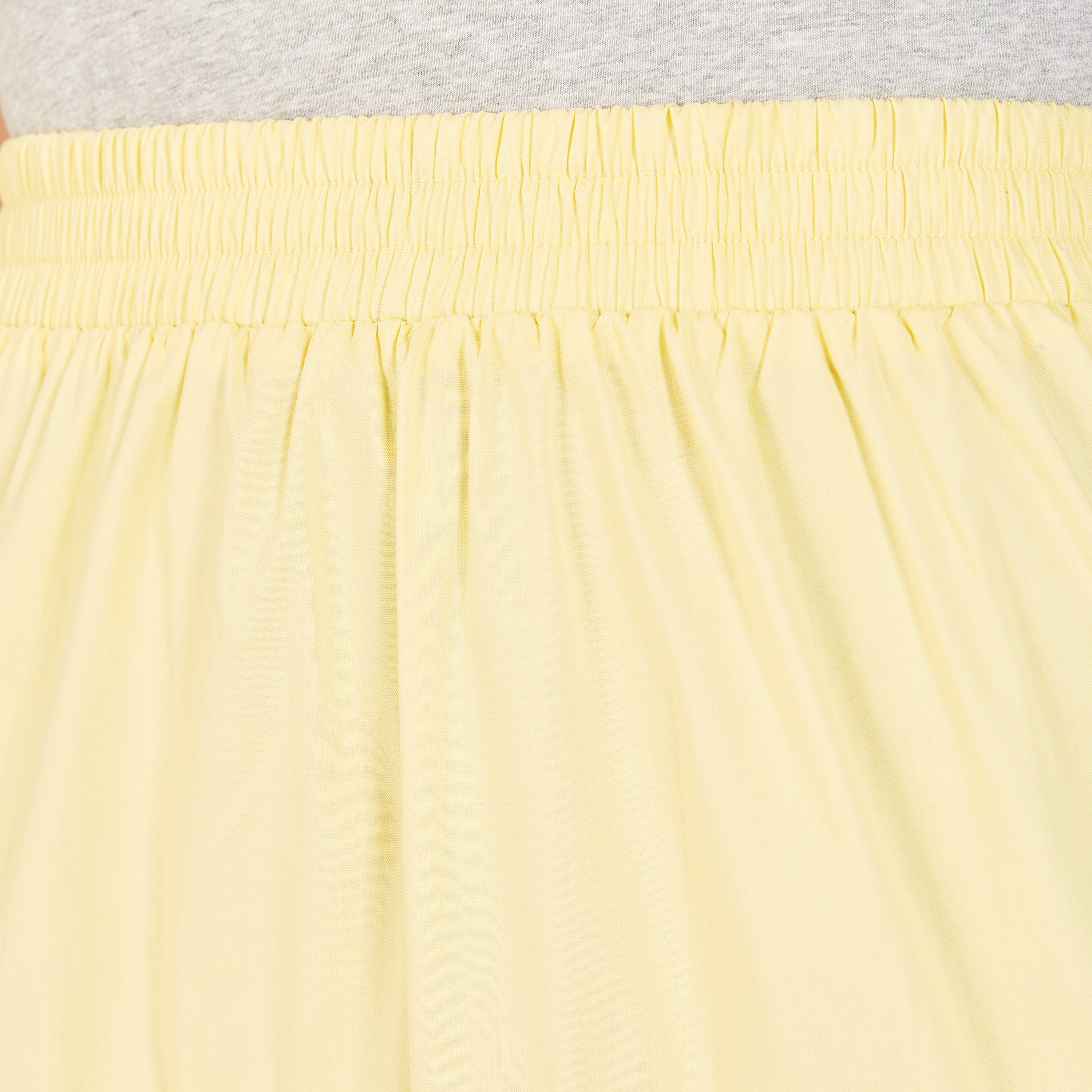 تنورة ميدي إيه لاين سادة متعددة الطبقات بخصر مطاطي-women-clothing-skirts-image-15