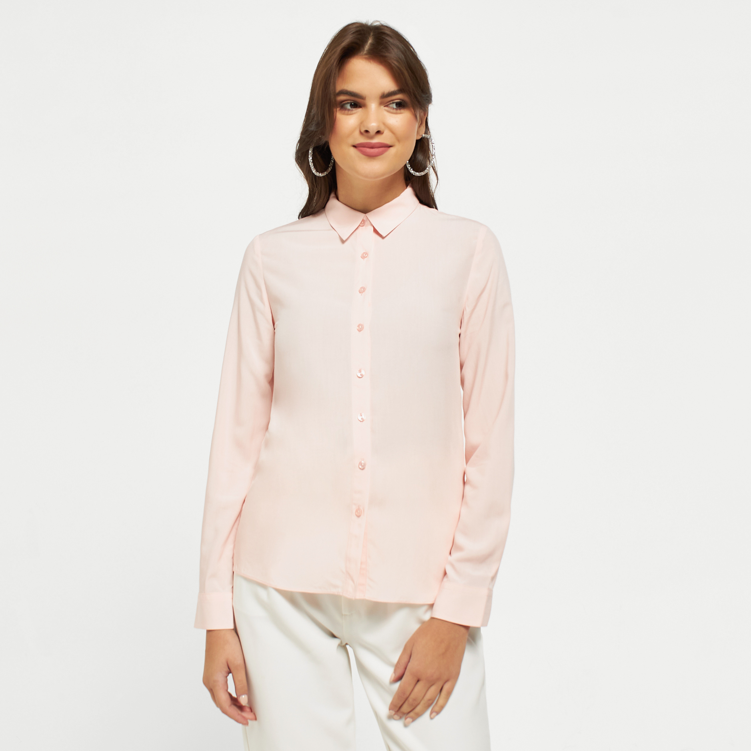 Plain long sales sleeve shirts