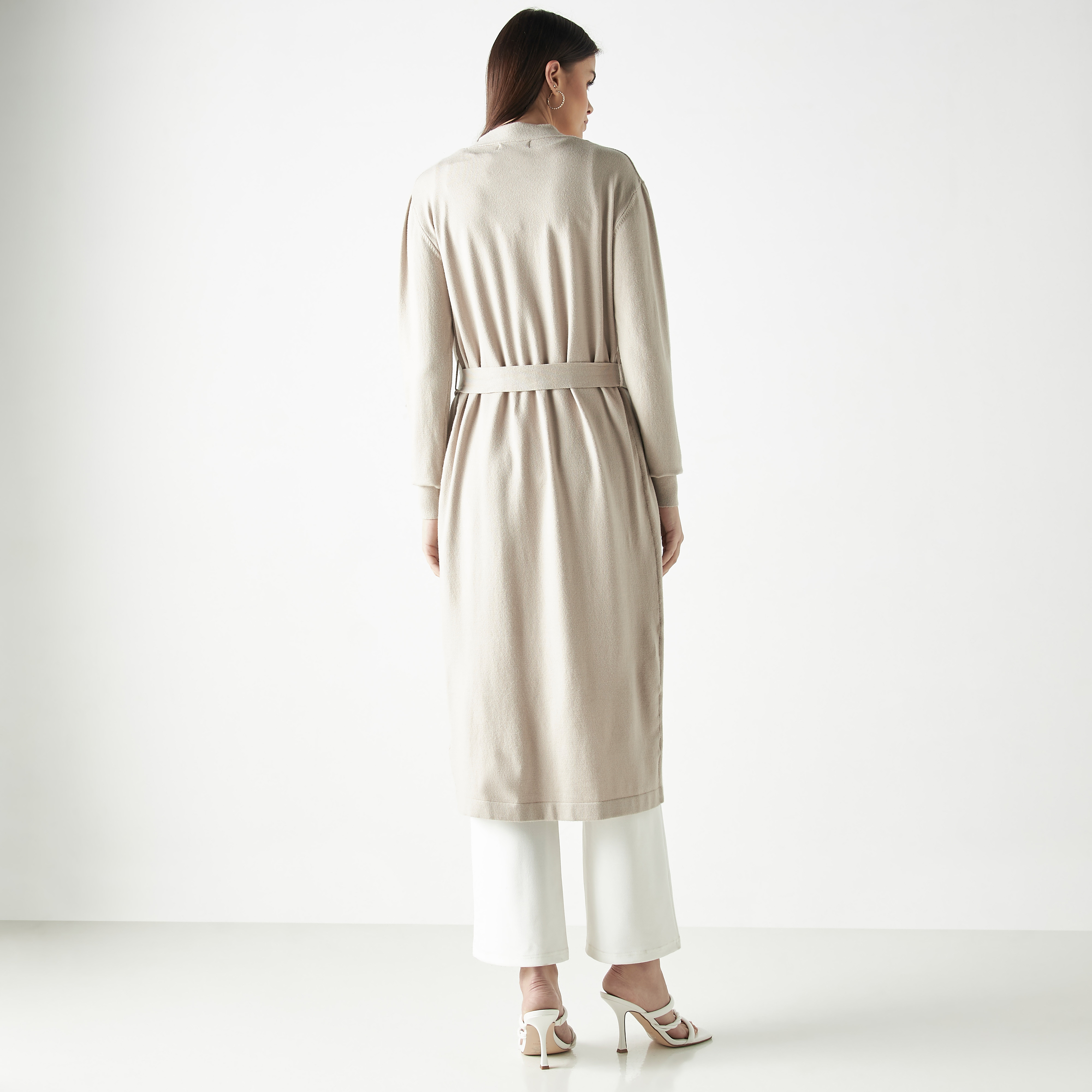 Solid Longline Shrug with Tie-Up Belt and Pockets-women-winterwear-cardigansandjumpers-cardigans-image-9