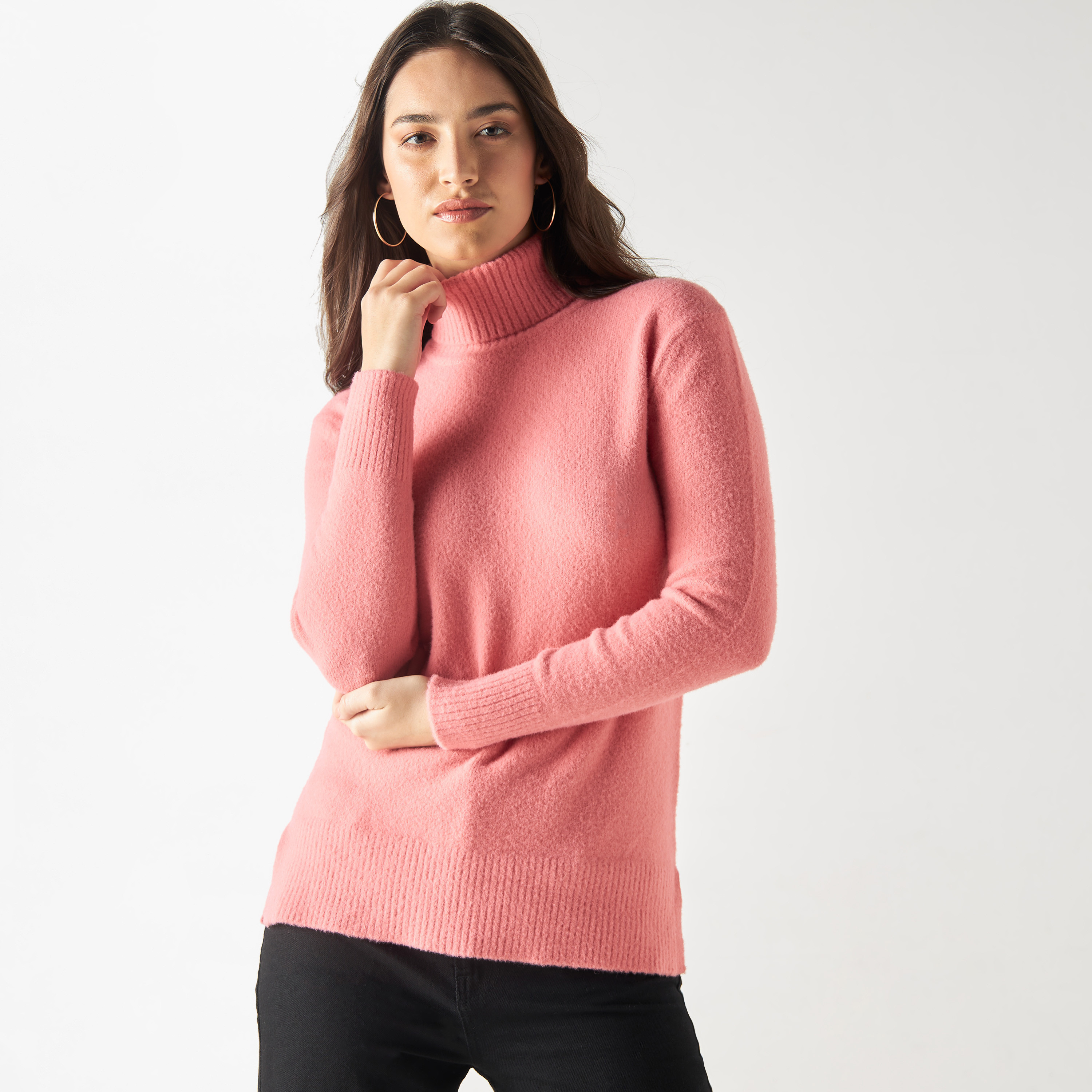 Pink store polar neck