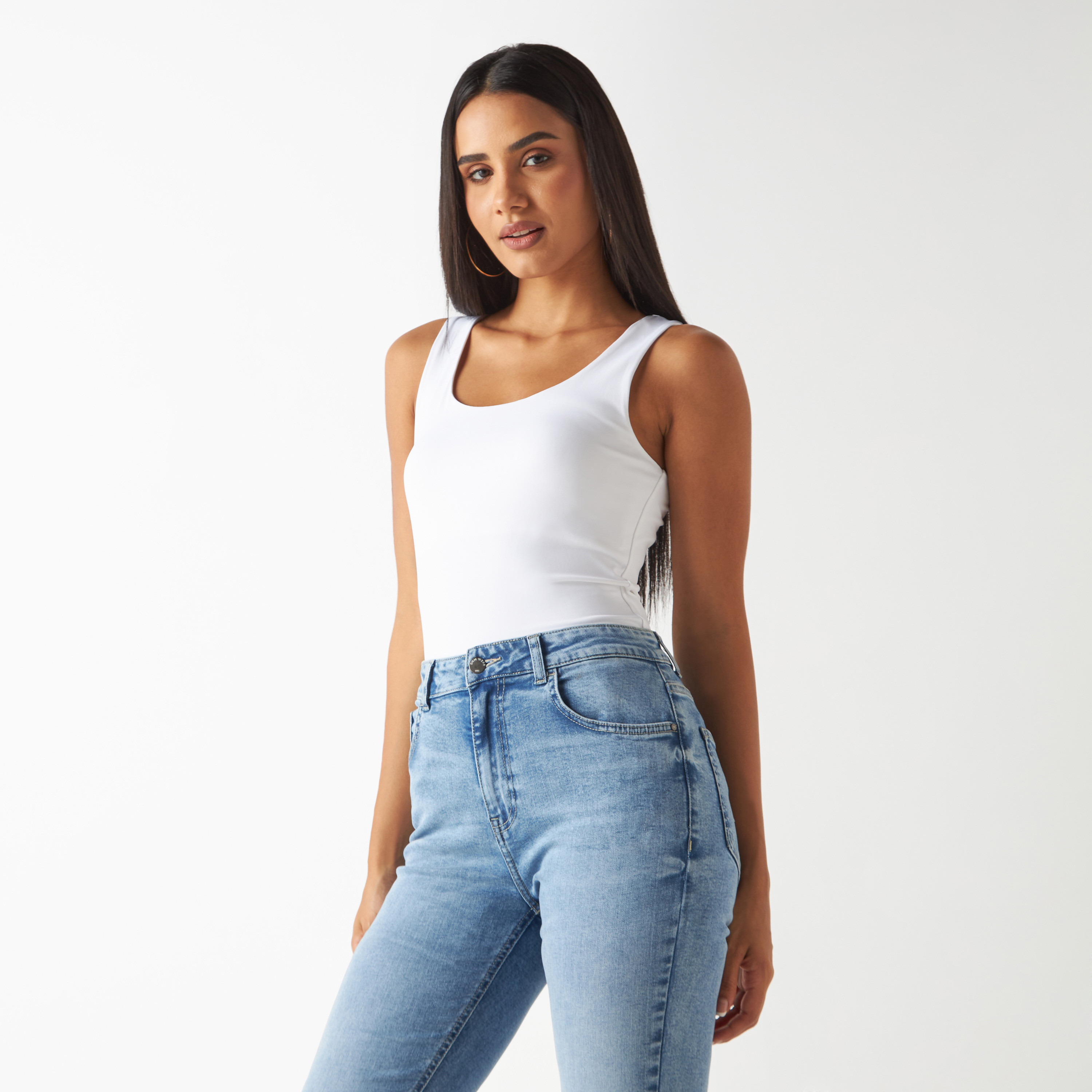 بلوزة دون أكمام بياقة عميقة-women-clothing-tshirts-image-5