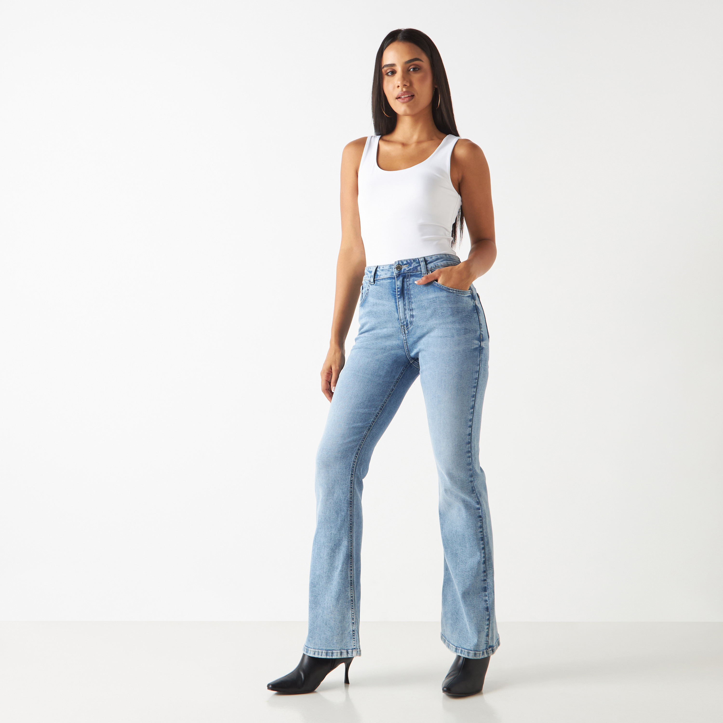 بلوزة دون أكمام بياقة عميقة-women-clothing-tshirts-image-6