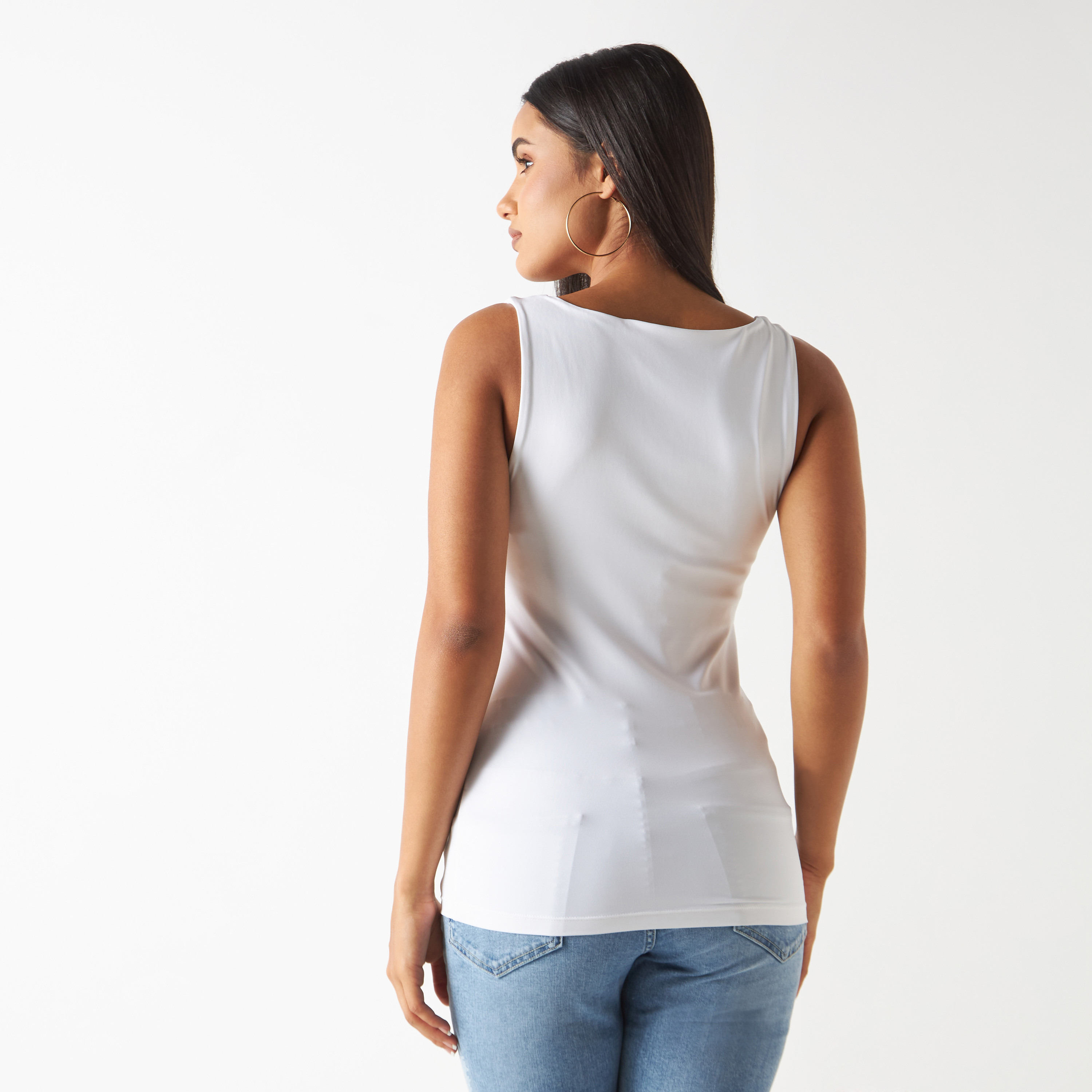 بلوزة دون أكمام بياقة عميقة-women-clothing-tshirts-image-7