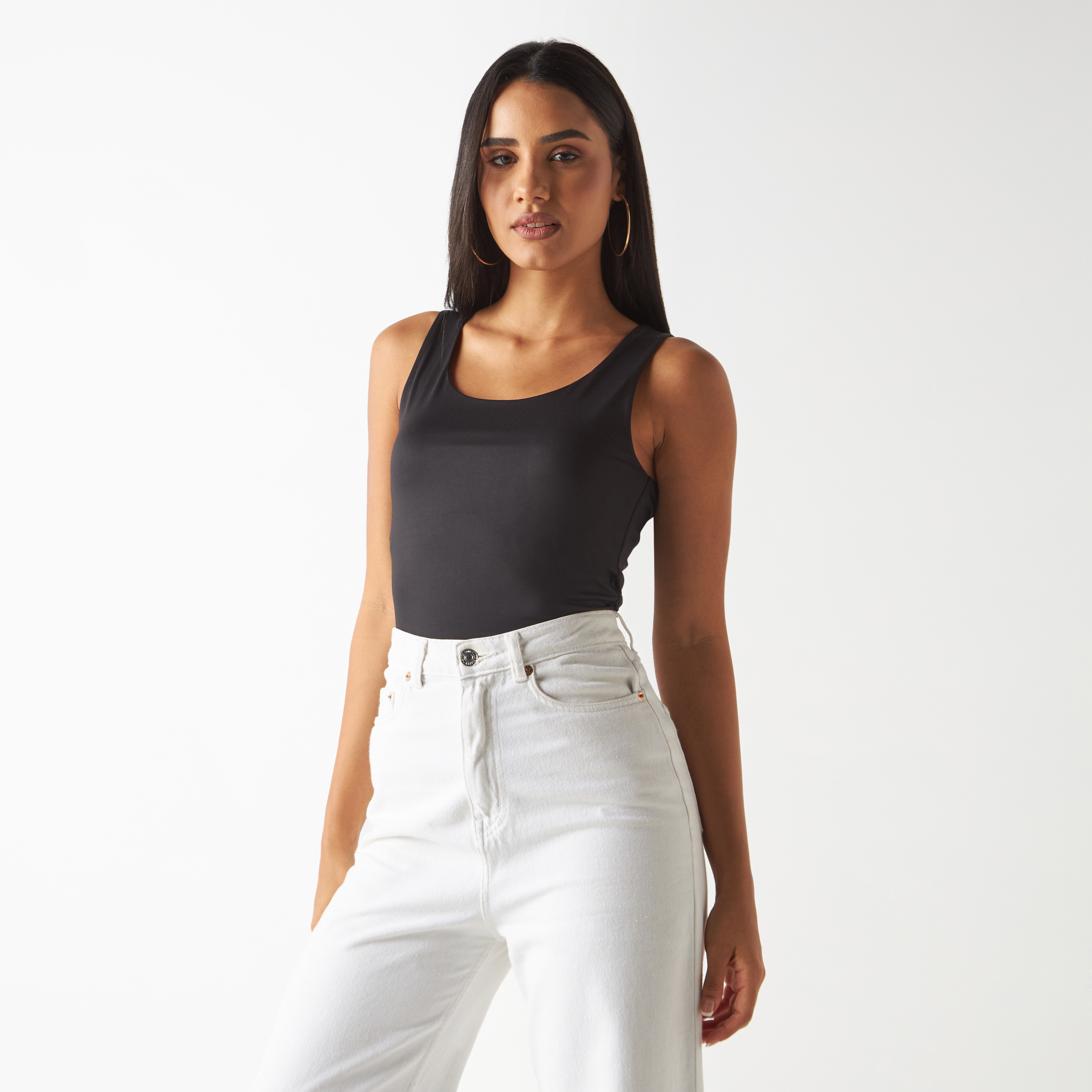 بلوزة دون أكمام بياقة عميقة-women-clothing-tshirts-image-9