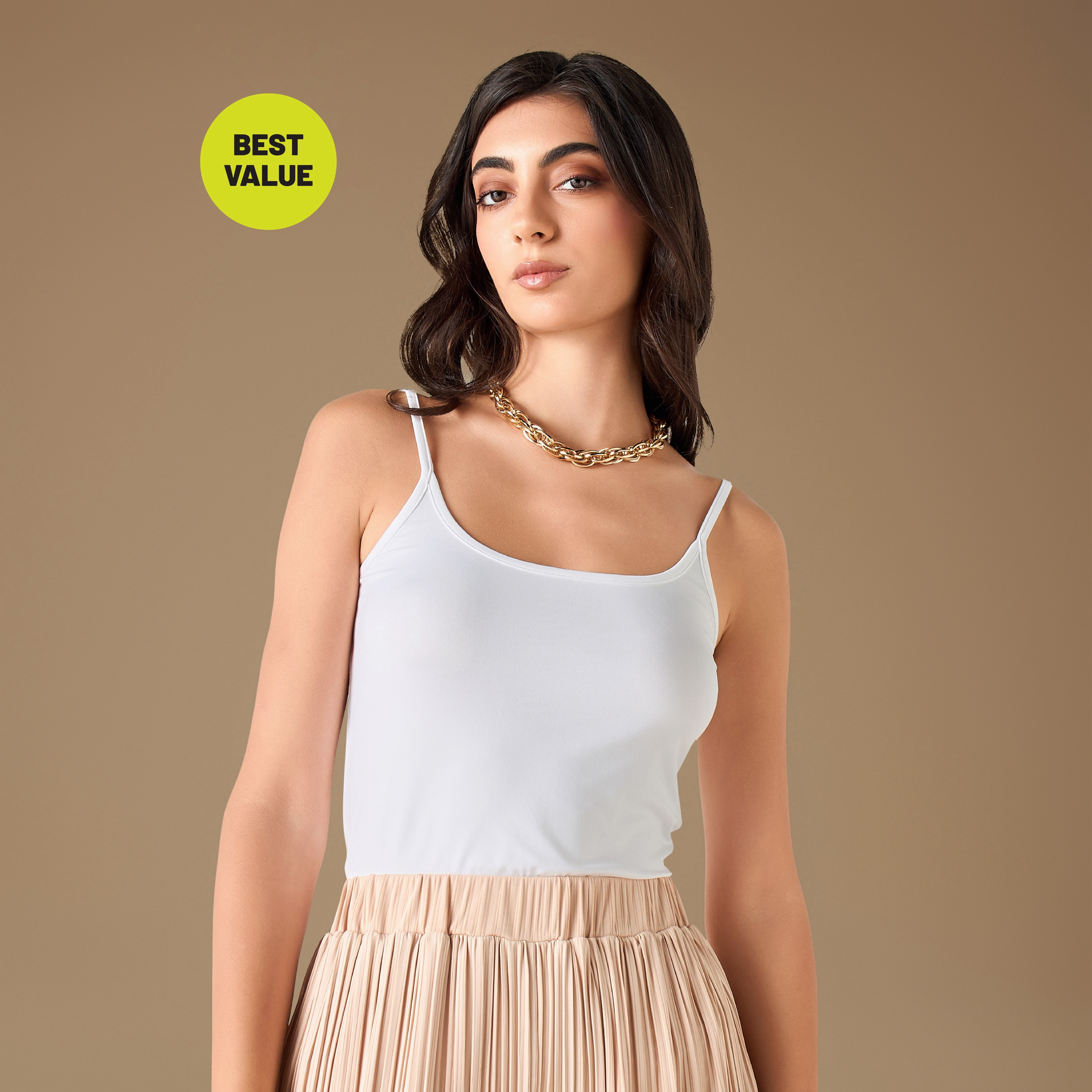 Splash Basics Tank Top with Spaghetti Straps-women-clothing-tshirts-image-1