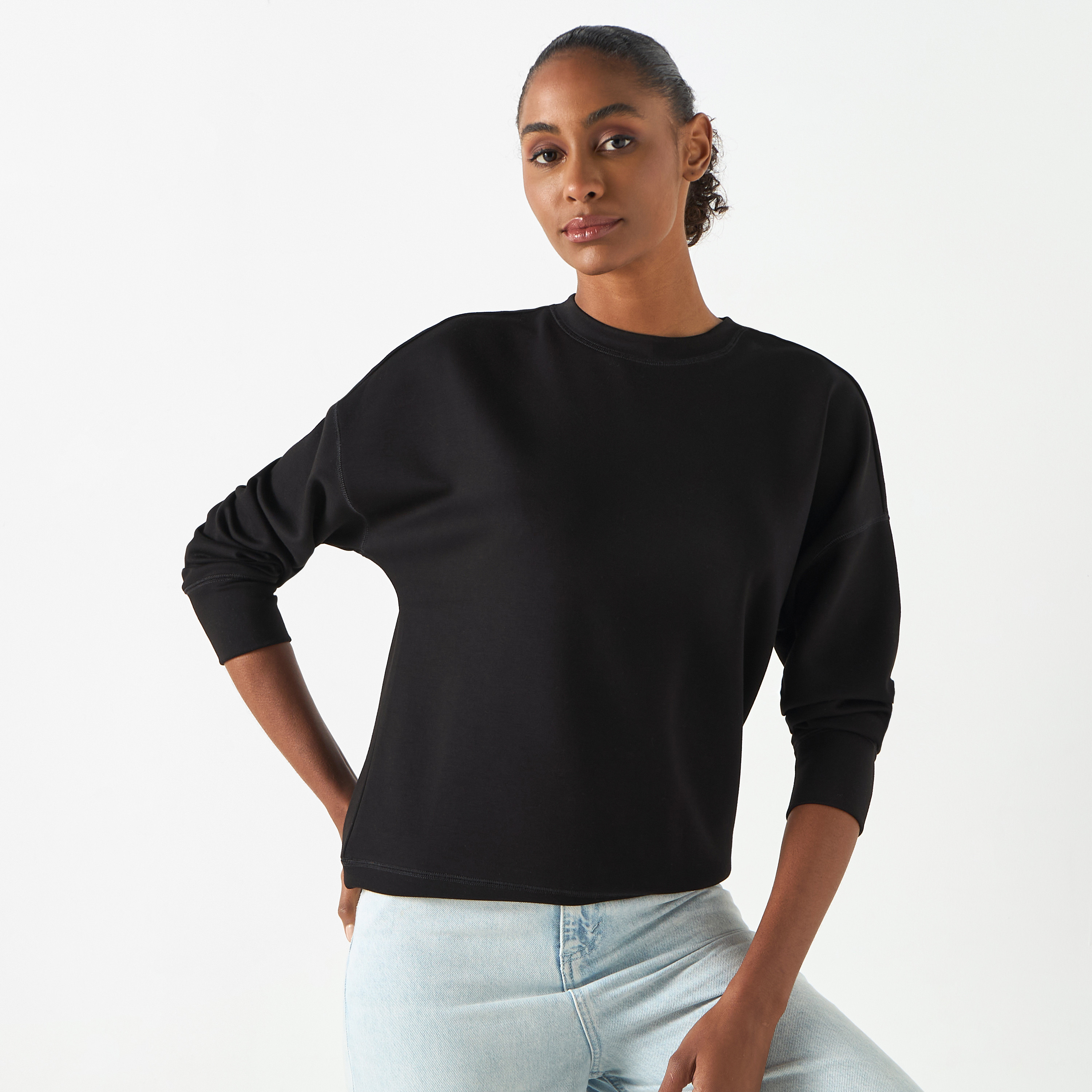 Fashion crew neck sweatshirts best sale