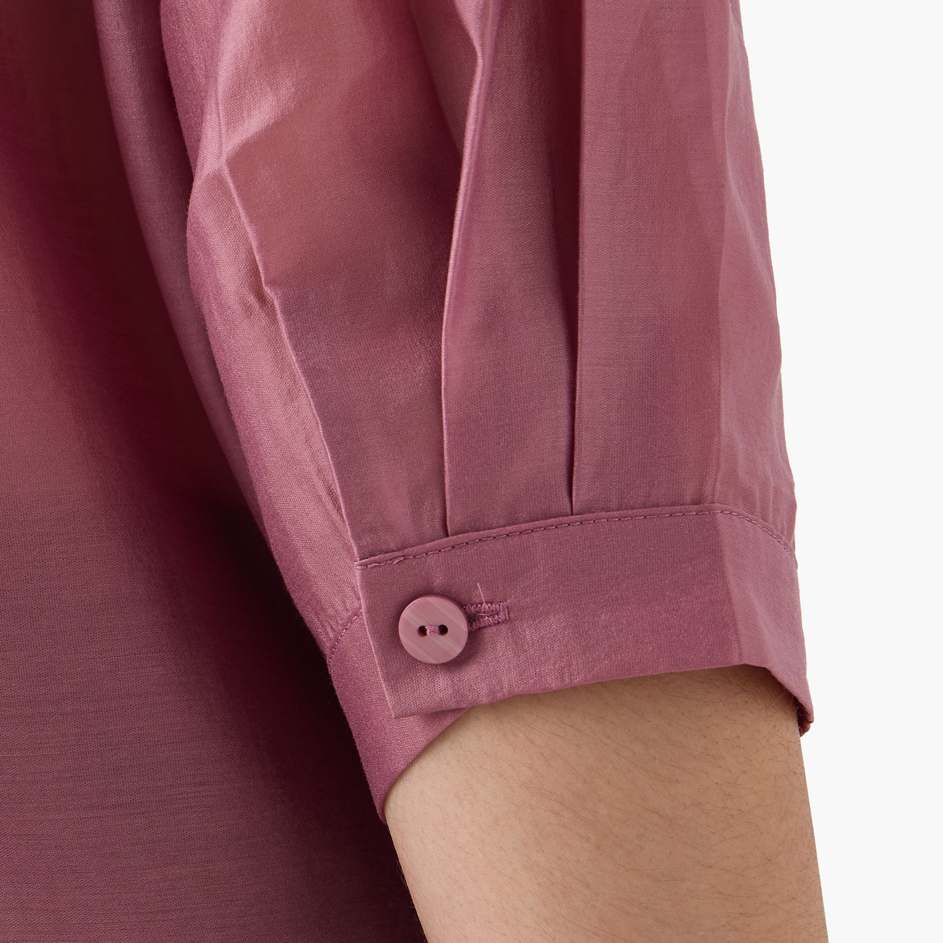 Relaxed Fit High Low Shirt with 3/4 Sleeves-women-clothing-shirtsandblouses-shirts-image-5
